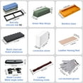 thumbnail image 4 of stusgo Knife Sharpening Stone Set - 2 Side Grit 400/1000 3000/8000 Kitchen Knife Sharpener Stone Includes Non-Slip Rubber Bases, 4 of 7