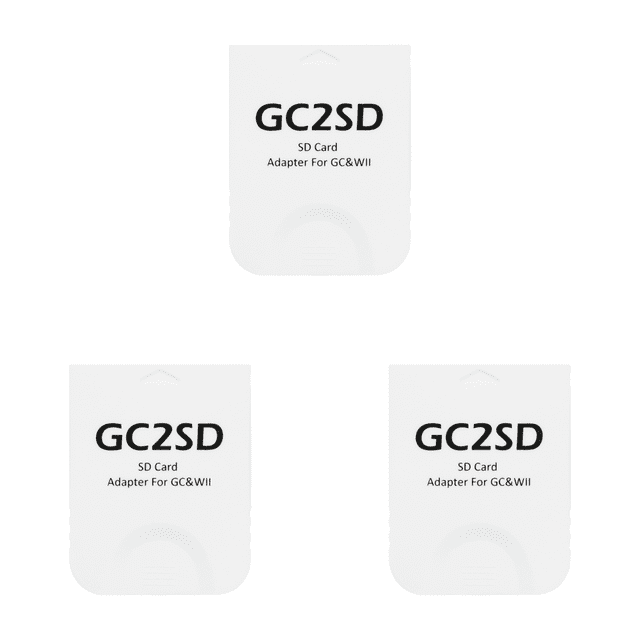 Adaptador Tarjeta Memoria Plug And Play para Consolas Juegos GameCube (blanco)