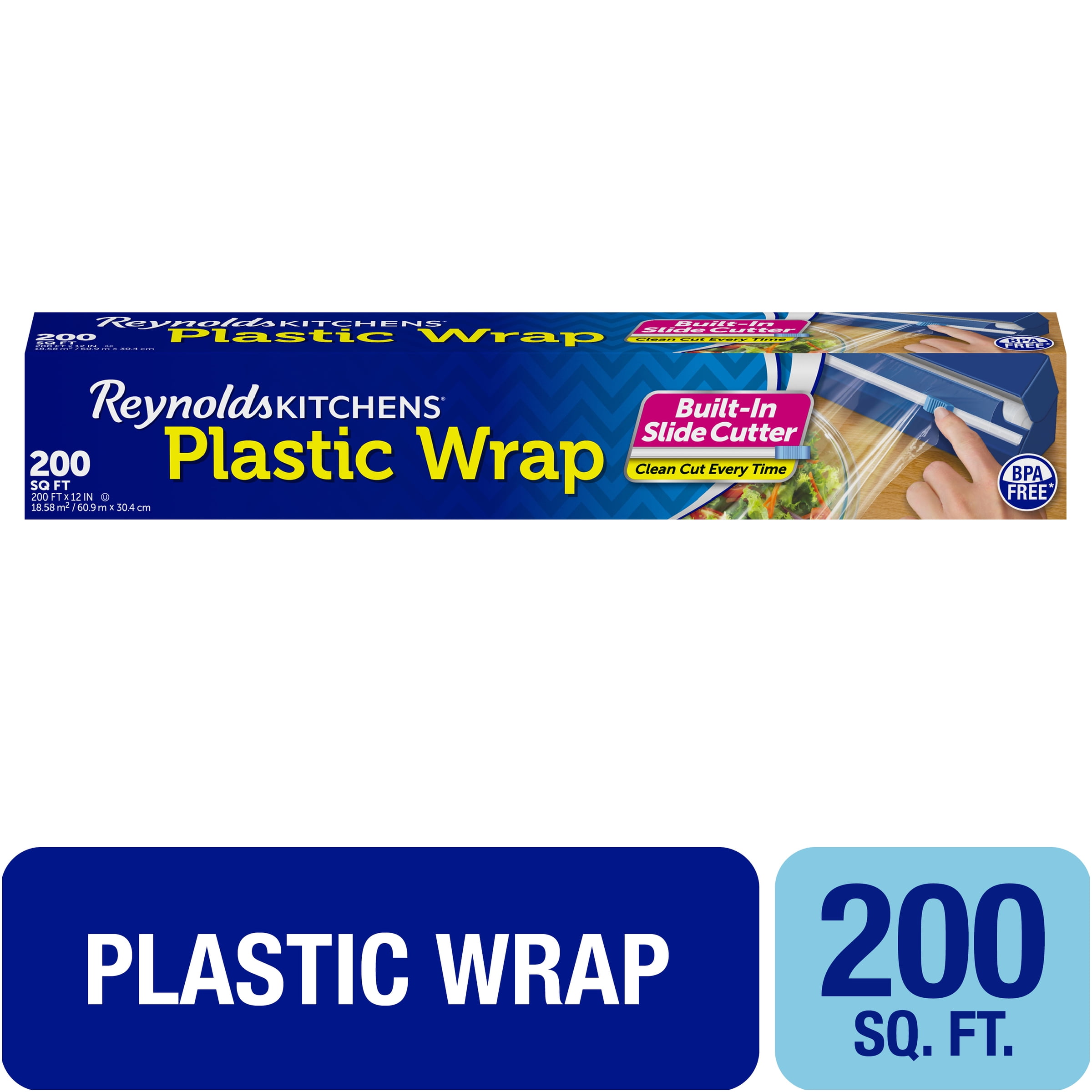 Reynolds Kitchens Quick Cut Plastic Wrap, 200 square feet