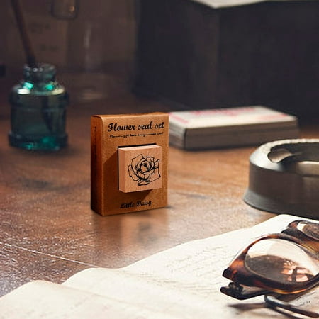 

Christmas Clearance! VWRXBZ Flower Ritual Seals Flowers and Rites Collection Decorative Hand Tent Seals Vintage Wood Children s Seals Plant Flower and Grass Material Printing and Painting