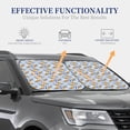 thumbnail image 4 of Haiem Cute Sloth Car Windshield Sun Shade (2 Pieces) Foldable Windshield Sun Shade Car Accessories for Truck SUV Pickup-Large, 4 of 7