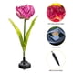 thumbnail image 1 of Luz De Enchufe De Tierra De Tulipán 2 piezas de luz de enchufe de tierra de tulipán solar 600 mAh IP65 decoración de jardín (gradiente púrpura), 1 of 6