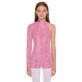 thumbnail image 5 of Aislor Girls Shiny Leotard Gymnastic Jumpsuits Ballet Dance Unitard Biketard Bodysuits Ballroom Dancewear Pink 10, 5 of 7