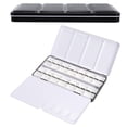 thumbnail image 1 of Paleta de acuarelas vacía Uxcell, caja de acuarelas de metal con 28 piezas de bandejas de pintura, negra 28 compartimentos, 1 of 7