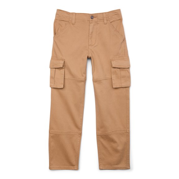 Wonder Nation Boys Twill Cargo Pants, Sizes 4-18