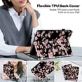 thumbnail image 6 of for Lenovo Tab M11 11" 2024 Wallet Case, Flower Pattern PU Leather Card Slots Pencil Slot Elastic Strap Adjustable Angles Kickstand Durable Folio Flip Case Cover, Plum Blossom, 6 of 7