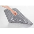 thumbnail image 2 of Alfombra de baño antideslizante para bañera, antimoho, súper larga, antibacteriana, lavable a máquina, muy adecuada para la familia (gris), 2 of 5