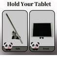 thumbnail image 4 of Cartoon Panda Sitting Cell Phone Stand for Desk, Cute Statue Phone Holder for Lovely Women Girls, Desktop Animal Figurine Mount for iPhone iPad Office Tablet Accessories Gifts - Black White, 4 of 8