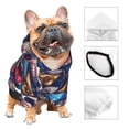 thumbnail image 4 of Uemuo rock Skull blue record for Winter Dog Hoodie Sweatshirts with Pockets Warm Dog Clothes for Small Dogs Chihuahua-Small, 4 of 8