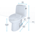 thumbnail image 2 of Toto Ms854114slr Single Piece Toilet - Cotton, 2 of 2