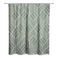thumbnail image 2 of Creative Products Hatch Chevron Sage 71 x 74 Shower Curtain, 2 of 2