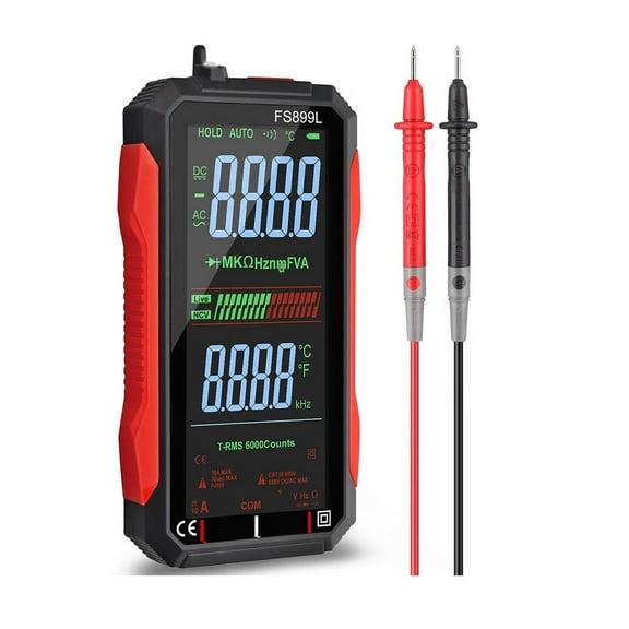 USB Multimeter Digital Voltmeter with 4.8Inch LCD Screen Multi Tester Capacitance Resistance Frequency Voltage