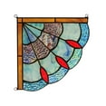 thumbnail image 3 of CHLOE Mei Victorian Tiffany-glass Window Panel 8" Wide, 3 of 5