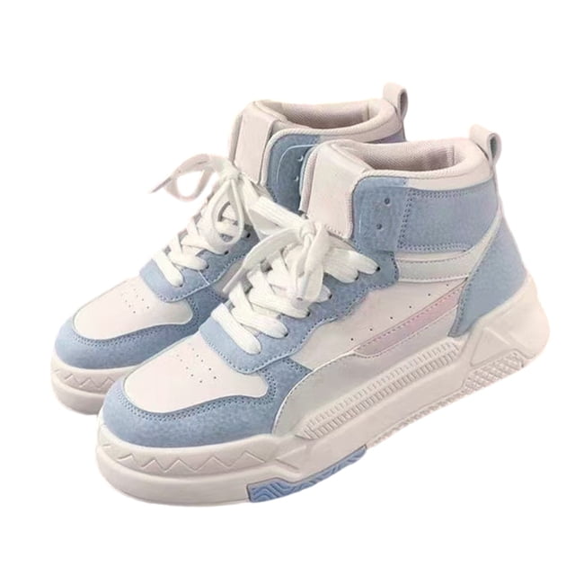Zapatos Deportivos Mujer Antideslizantes Piel Sintética Caña Alta para Otoño Invierno (38) Azul Ndcxsfigh Tenis De Mujer Tenis De Hombre