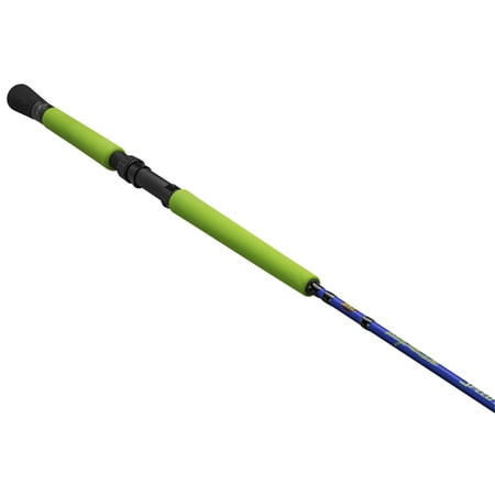 Lew s Wally Marshall Speed Stick Spinning Fishing Rod 9-Foot 2-Piece Rod Medium-Light Power Green/Blue/Black