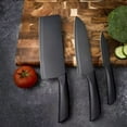 thumbnail image 7 of High-quality set of three knives, ergonomically designed handles, stainless steel blades, easy to clean, an ideal gift for cooking enthusiasts, chefs, or home cooks., 7 of 7