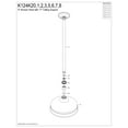 thumbnail image 3 of Kingston Brass K124K27 Trimscape 8" Round Brass Shower Head with 17" Ceiling Mounted Shower Arm, Brushed Brass, 3 of 3