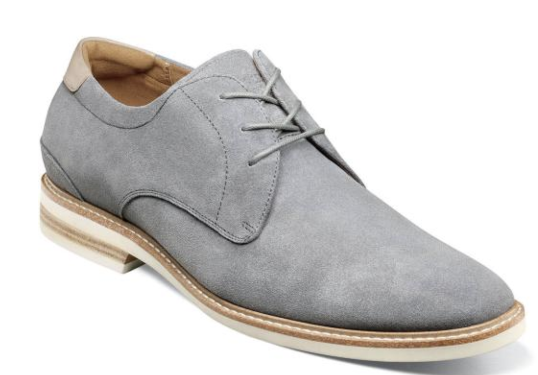 gray suede oxfords