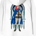 thumbnail image 4 of Lord Of The Rings War Of The Rohirrim Hera Banner Adult White Long Sleeve Hooded Sweatshirt-Small, 4 of 5