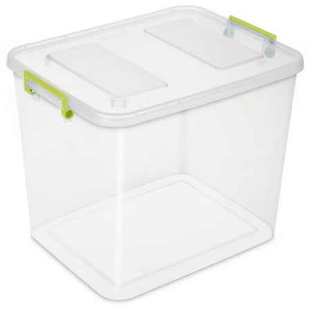 Sterilite 24-Quart Modular Latch Box, Bamboo