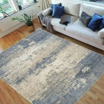 HR-Abstract Rugs/Luxury Livingroom/Fashion Home Modern Area Rugs-PistachioBeigeMulti Color 5' x 7'