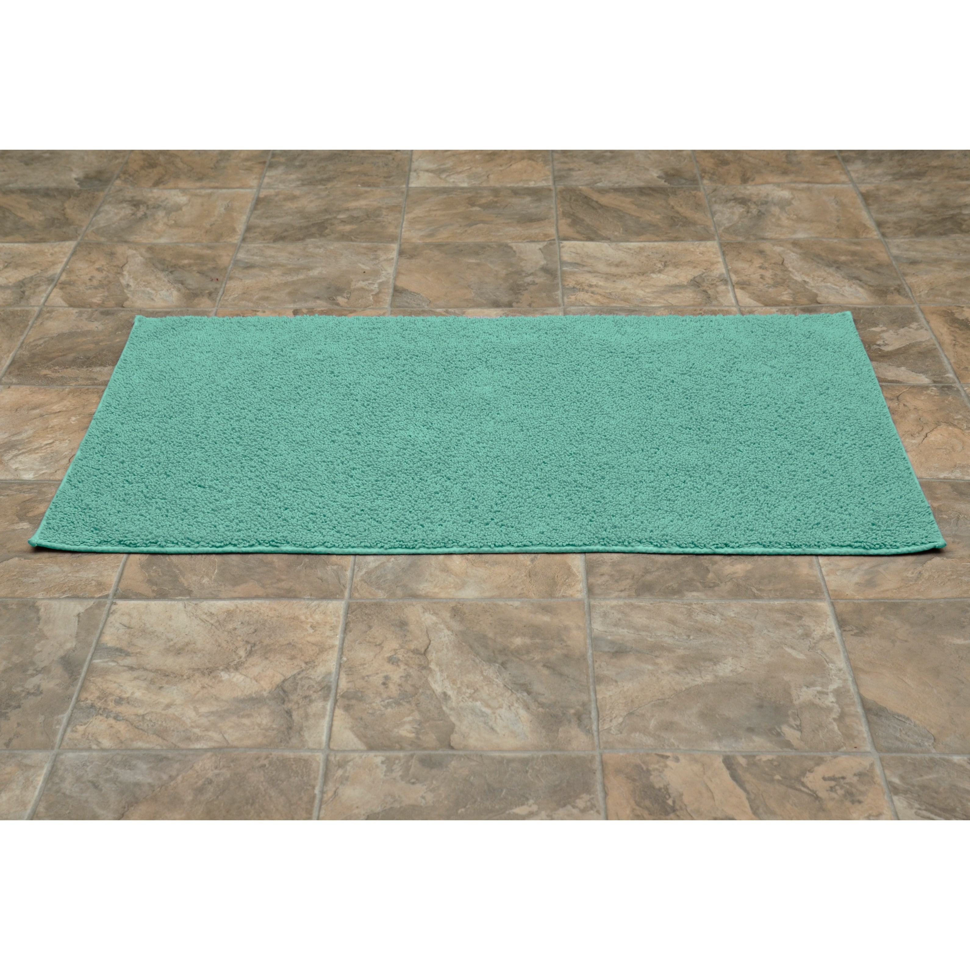 Garland Rug Queen Cotton Washable Sea Foam Bath Rug, 30" x 50"