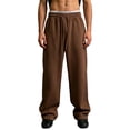 thumbnail image 5 of Vetsdori Mens Sport Pants Wide Leg Open Bottom Breathable Pockets Athletic Trendy Drawstring Pantalones Sports Pants for Men, 5 of 6