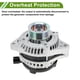 thumbnail image 5 of Alternador automotriz Unique Bargains para Honda Pilot 2005-2008 Alta salida 130A 12V 1 Pc No.31100RGLA01, 5 of 7