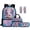 Rainbow Axolotl, variant on Jeiento Axolotl 17 Inch Kids Backpack Set of 5 Cute Lightweight Breathable Girls School Bag with Lunch Bag, Pencil Case and Bookmarks for 9-12 Years Old