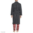 thumbnail image 2 of Lands' End Men's Full-Length Turkish Cotton Terry Bathrobe – 55" Length | Plush, Absorbent, 2 Pockets, Spa Comfort, 2 of 8