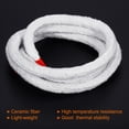 thumbnail image 3 of Unique Bargains 6.57ft x 0.51inch Ceramic Fiber Rope, Square Braided Rope High-Temperature Gasket Seal for Boiler Furnace Oven Kiln Casting, White, 3 of 4