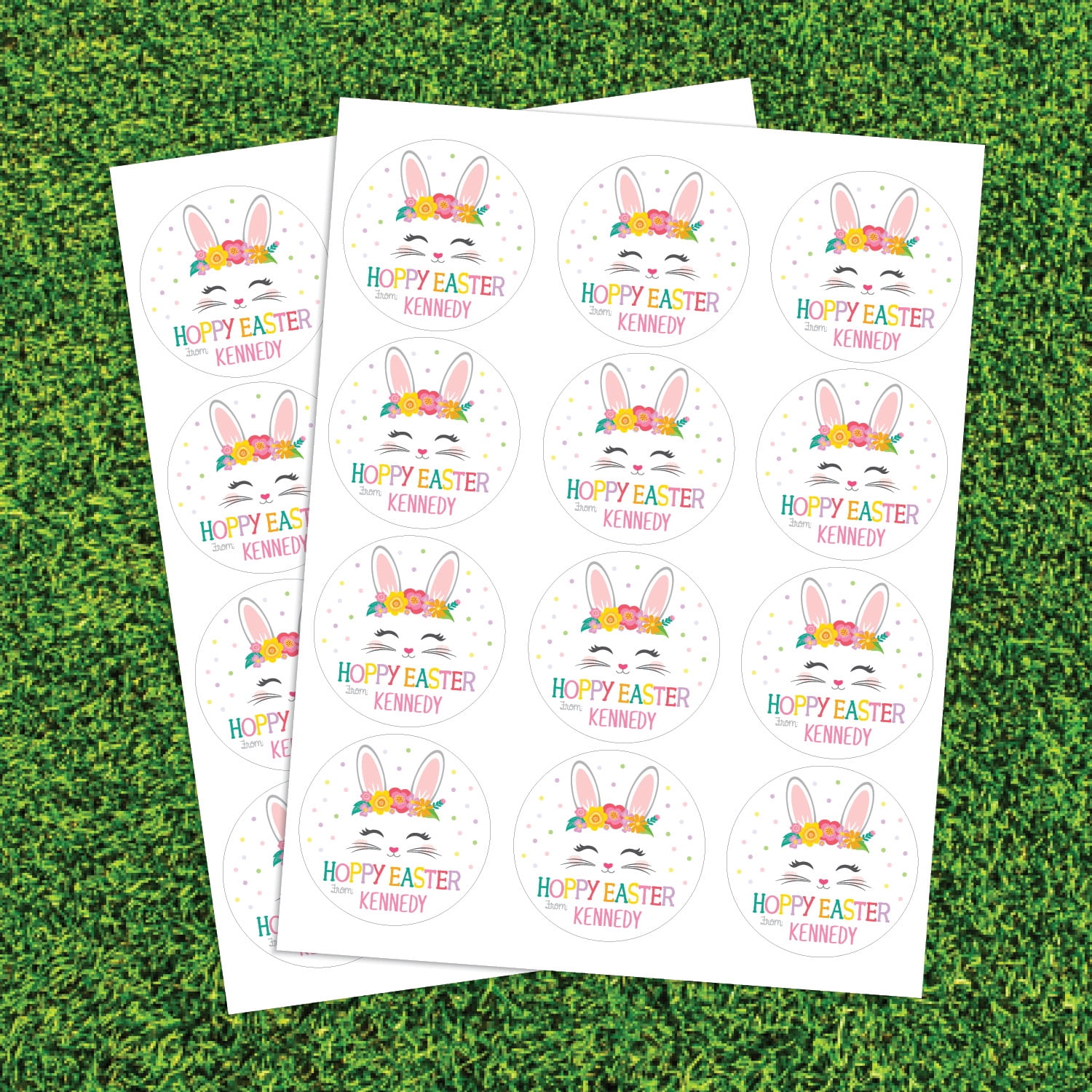 Hoppy Easter Girl’s Sticker and Treat Bag Set