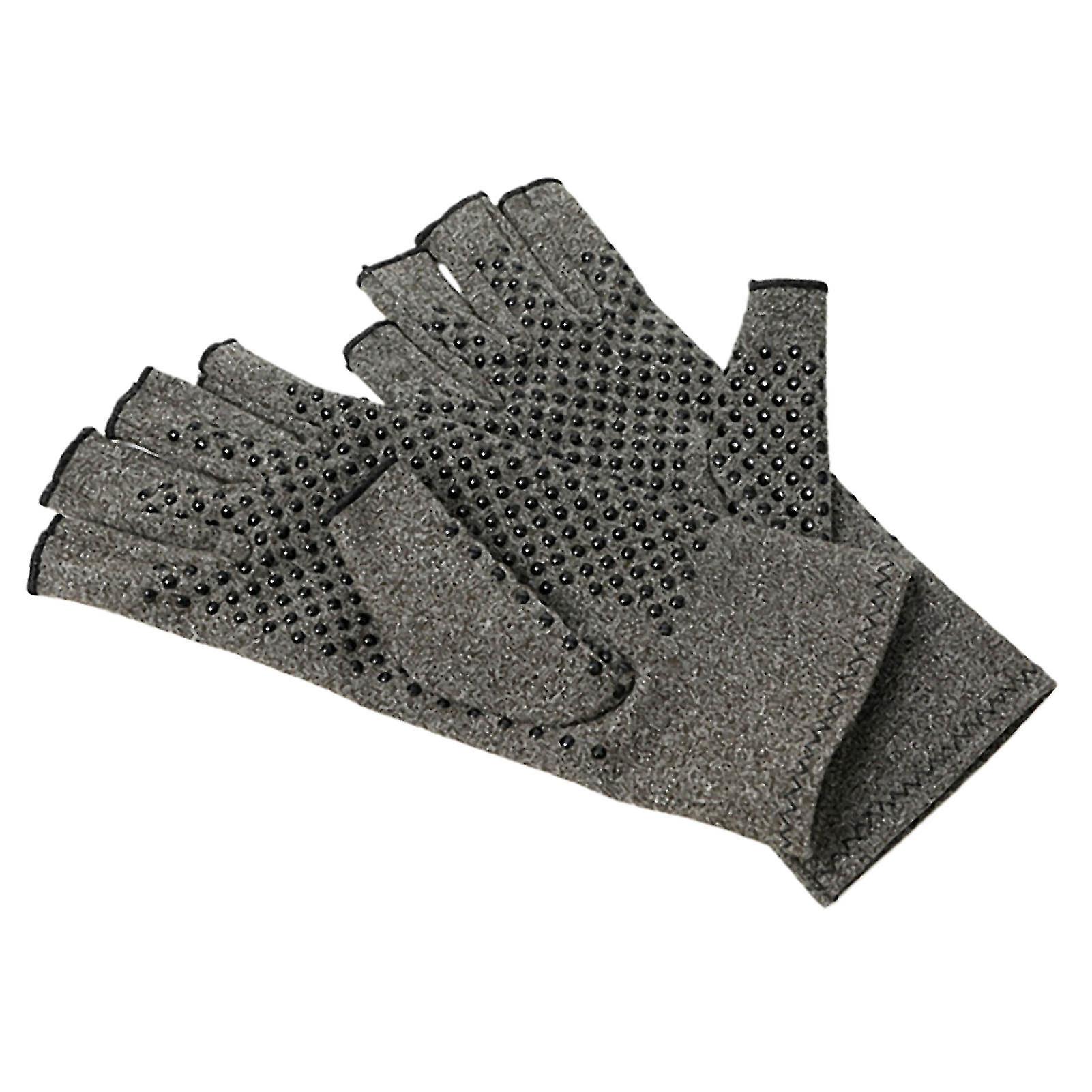 Gants de Compression Magnétiques pour Soulagement de la Douleur Arthritique Demi-Doigt