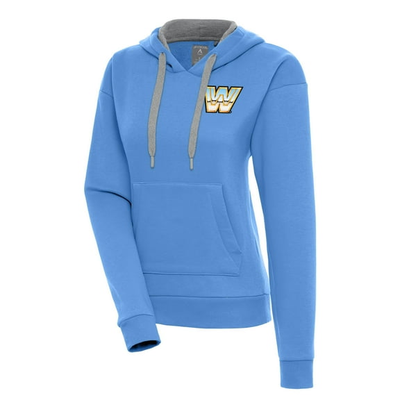 Women's Antigua  Powder Blue WWE Victory Pullover Hoodie