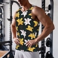 thumbnail image 5 of Fuzoiu Lilies Flowers Print Men's Workout Tank Tops,Sleeveless Gym Shirt Quick Dry,Fitness Bodybuilding T-Shirt,Muscle Athletic Workout Tee-Large, 5 of 7