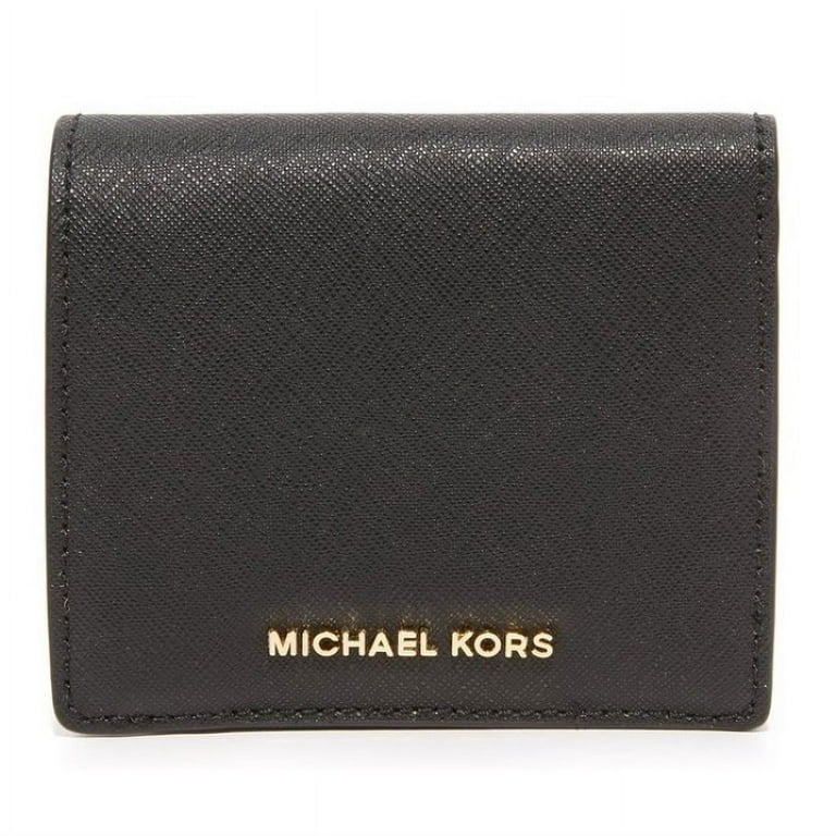 Michael Kors Jet Set Travel Saffiano Leather Card Holder - Black -  32T6GTVD2L-001