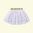 thumbnail image 2 of Fall Savings AKAFMK Baby Girl's Rainbows Tutu Skirt,Tulle Princess Ballet Dress,Toddler Girls Cute Party Dance Solid Color Net Yarn Sequins Star Tulle, 2 of 4