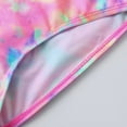 thumbnail image 4 of Girls Swimsuit Teen Kids Summer Swimsuit All Color Tie Dye Style Rainbow Color Hot Spring Beach Wear Bathing Suits for Girls Yellow 8 Years-9 Years, 4 of 7