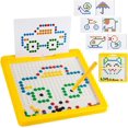 thumbnail image 1 of Tablero de dibujo magnético para niños, tablero magnético grande para niños Tablero magnético de dibujo con puntos magnéticos con cuentas de bolígrafo magnético 26*26*2,3 cm, 1 of 5