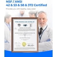 thumbnail image 6 of Waterdrop G3P800 Reverse Osmosis System, 800 GPD Fast Flow, NSF/ANSI 42 & 53 & 58 & 372 Certified, 3:1 Pure to Drain, Tankless Under Sink RO Water Filter System, LED Purifier, Smart Faucet, 6 of 10