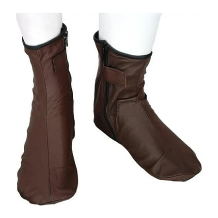

Khuffy® Chocolate Brown Men s/Women s Zipper Halal Leather Sunnah Khuff Khuffain Socks for Mosque