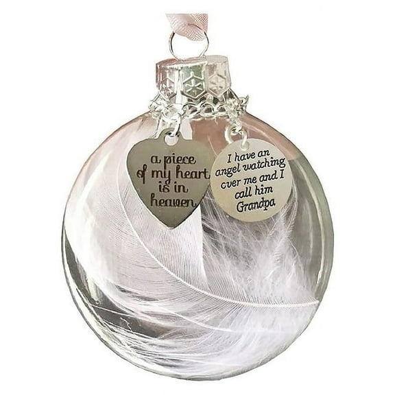 Bouanq Christmas Ornament Ball A Piece My Memorial Ribbon Forever Our Heart Gift Loving Memory Tree Decorations Family Relatives On Clearance