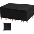 thumbnail image 1 of Funda protectora Funda para muebles, 420D Anti-UV (125x125x74cm) Muebles de jardín, Funda para mesa de exterior Lona protectora impermeable Tela Oxford impermeable, Resistencia al viento, 1 of 3