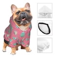 thumbnail image 3 of Fotbe Pastel Christmas Trees on Pink Sudadera con Estampado para Perros Pequeños – Suéter con Capucha para Mascotas, Tela Suave de Forro Polar con Bolsillo-Large, 3 of 7