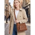 thumbnail image 3 of Deago Crossbody Bags for Women Pocketbook Soft PU Leather Ladies Purses and Handbags Multi Pocket Shoulder Bag with Adjustable Strap (Brown), 3 of 10