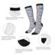 thumbnail image 3 of Fotbe Flamingo Calcetas Divertidas Estampadas para Hombre y Mujer, Calcetas de Algodón hasta la Rodilla para Caminar, Correr, Enfermería y Embarazo, 3 of 6