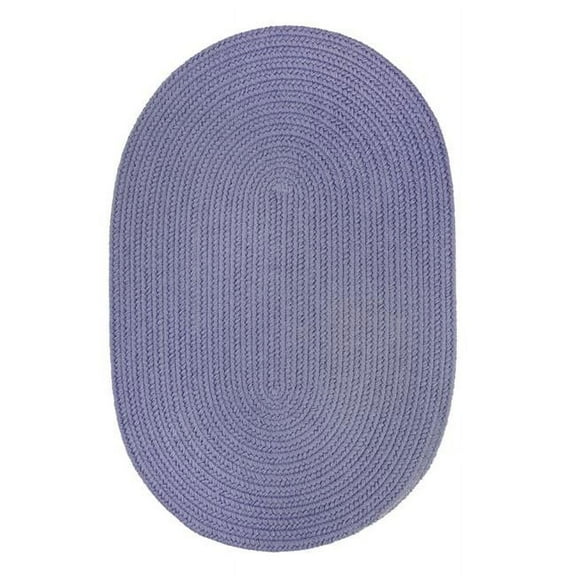 Rhody Rug S028R024X096 Solid 2x8 Rug Marina Blue