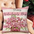 thumbnail image 4 of Valentine's Day Linen Pillowcase Home Sofa Cushion Pillowcase Multicolor, 4 of 6