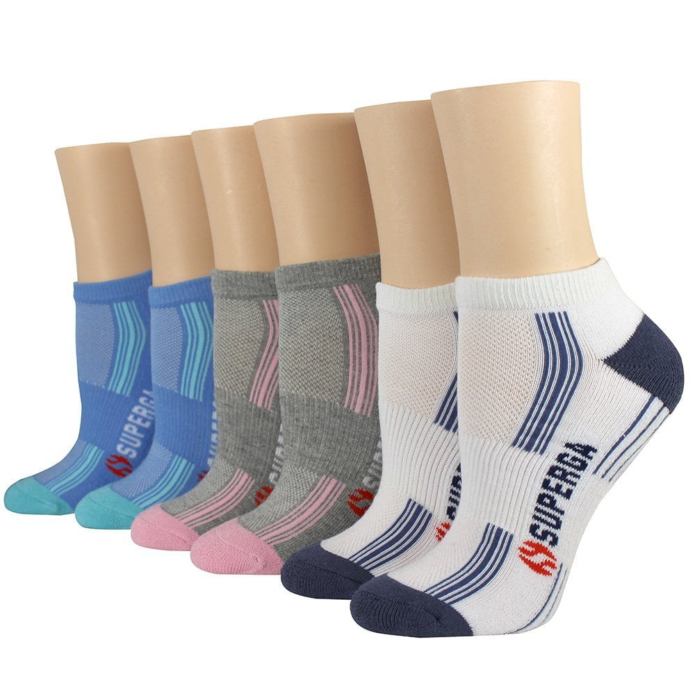 Superga LowCut Cushioned Athletic Socks, 6Pack (Women's)