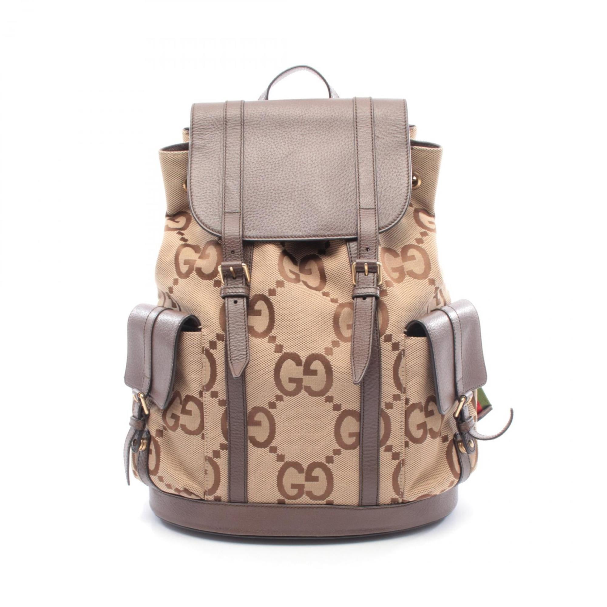 Gucci Shelly (Web), Interlocking G Backpack 575063 Beige Brown Multi Canvas GUCCI Interlocking G Supreme Canvas Backpack Brown 674147 main image 3